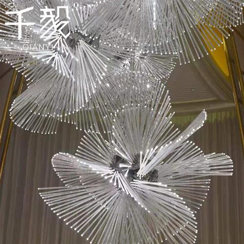 厂家直供酒店非标工程水晶灯大型创意灯售楼部沙盘酒吧大厅吊灯