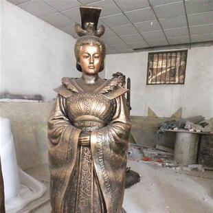 厂家热销玻璃钢仿铜人物雕塑手工制作博物馆展馆室内摆件雕塑艺术
