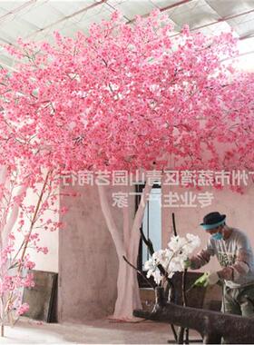 厂家供应大量仿真树仿真樱花树婚庆服装展会舞台摆设外景拍摄用