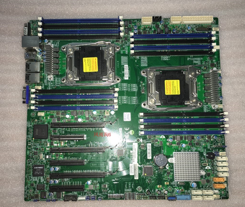 超微X10DRI C612双路2011服务器主板DDR4 V3V4支持M2硬盘 X99主板