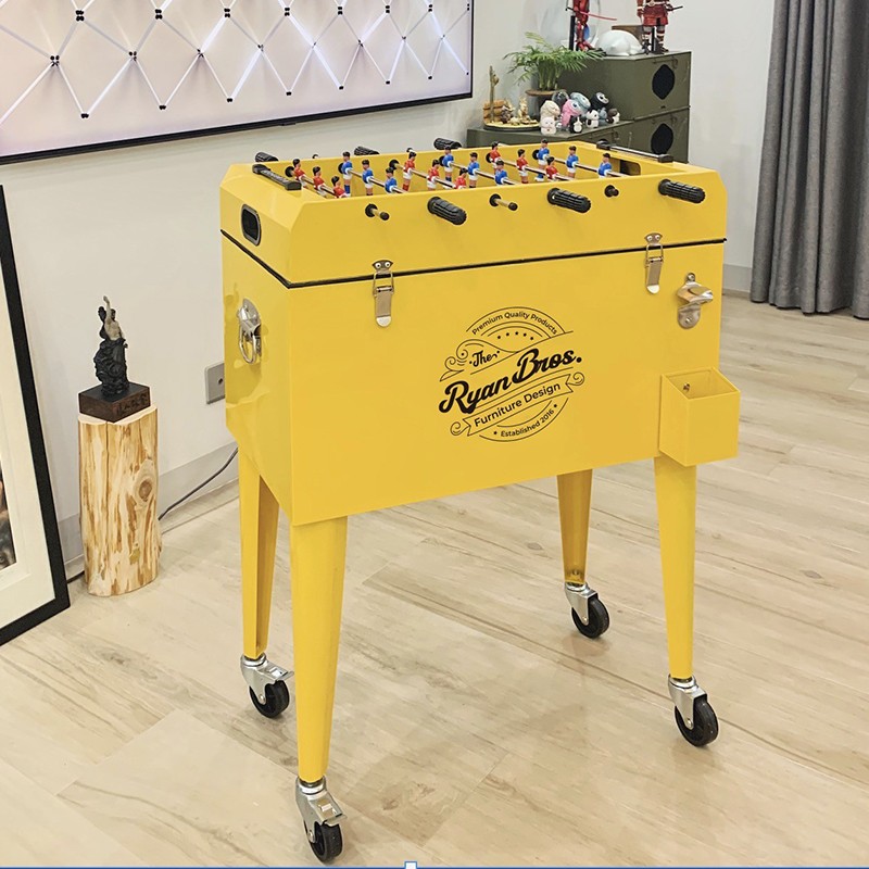 H桌面足球冷藏柜冷藏箱户外露营