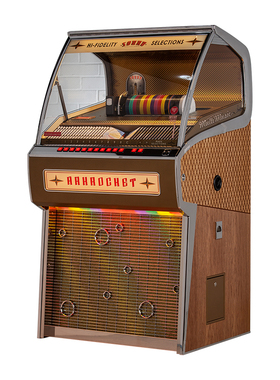 复古蓝牙黑胶唱片机cd播放机Jukebox投币自动点唱机LP留声机音响