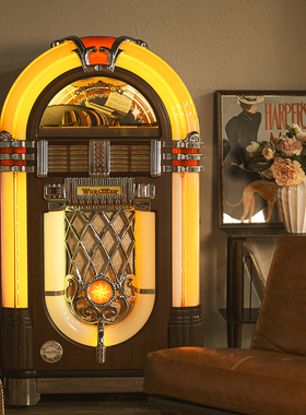 Jukebox点唱机CD播放机蓝牙CD机复古专辑播放器可投币自动点唱机