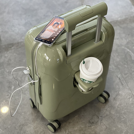 BINYU多功能行李箱拉链款拉杆箱轻便登机皮箱子旅行箱20寸24男 女