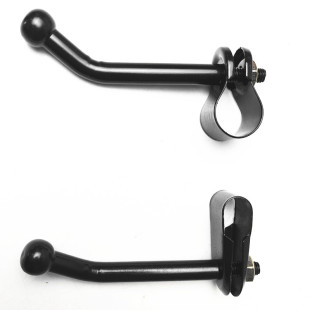 货车客车1765加装带杆圆镜铁杆子长镜杆子带夹子配件大小铁皮夹子