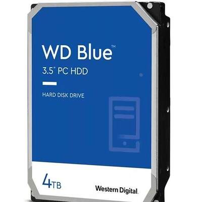 询价西部数据4t机械硬盘4tb WD40EZAX台式机电脑蓝盘S议价