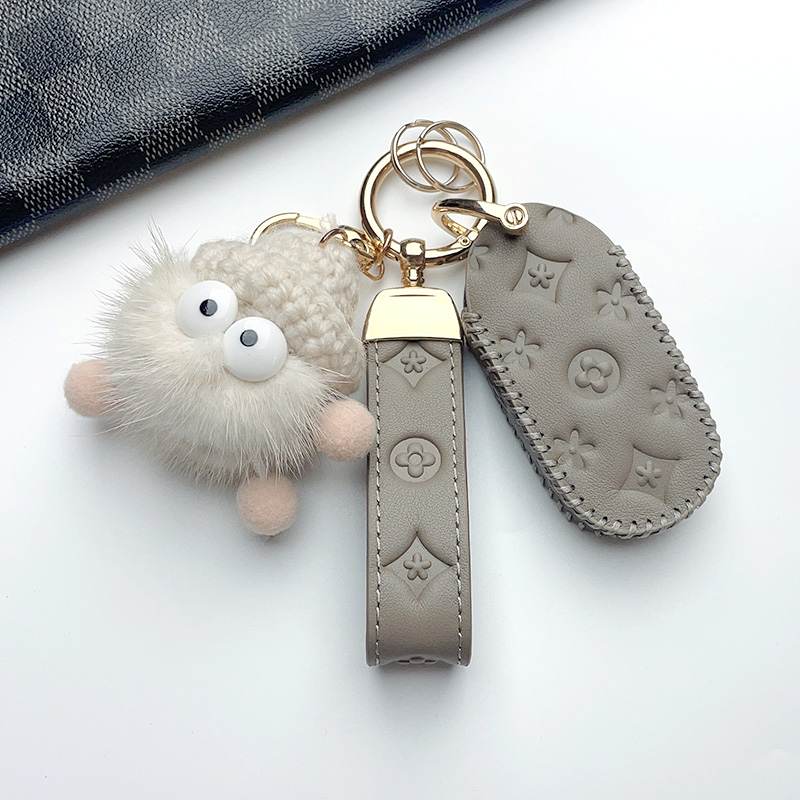 赤代真皮别克钥匙套可爱时尚