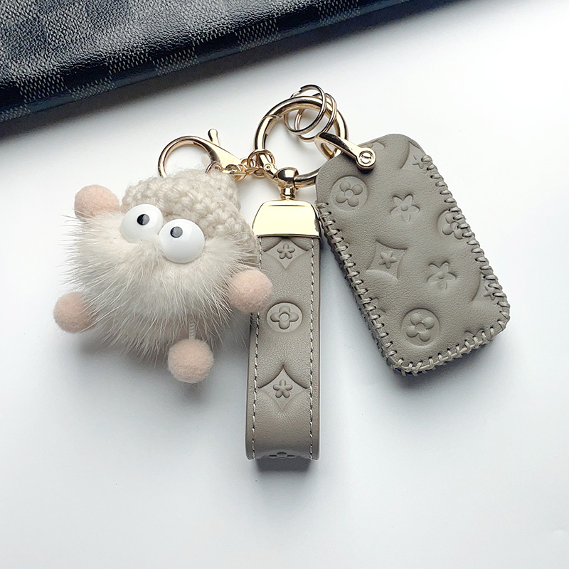 赤代真皮荣威汽车钥匙套可爱