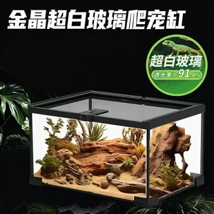 玻璃饲养箱爬虫缸雨林爬宠陆龟守宫蜥蜴角蛙蜘蛛甲虫宠物蛇生态缸