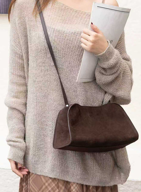 欧洲站小众单肩真皮女包时尚磨砂牛皮TR家Peggy Clutch极简腋下包