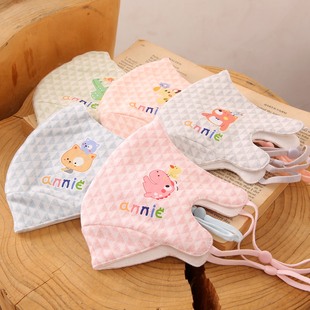 小孩口罩A类纯棉儿童加厚男女童宝宝秋冬季保暖纱布透气防风护脸3