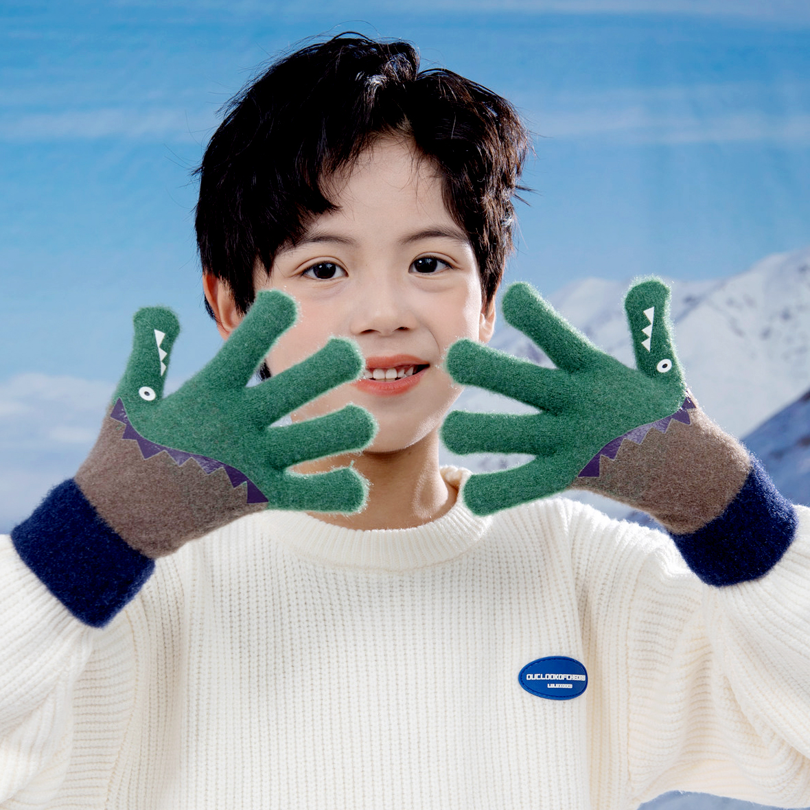 班派迪儿童冬天手套男童保暖