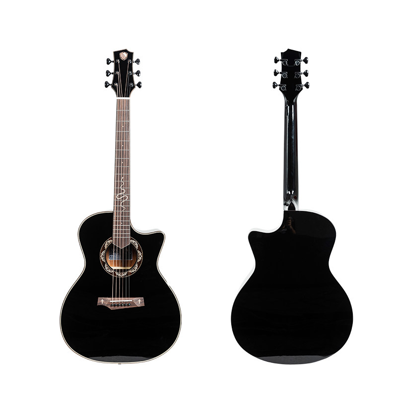 Randon蓝盾吉他中世纪AS-GC+系列灵蛇风车黑武士合板面单民谣吉他