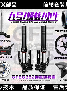 GFE352倒置前减震改装九号MZ/m95c/m85小牛NXT/FX极核AE4/AE5套装