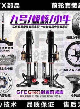 狙击者GFE GT002前轮套装九号MZ/M3小牛FX/NX极核AE4/AE5前减震