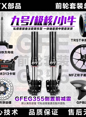 GFE狙击者G355倒置前减震前轮套装前面一套九号ENM小牛NXT极核AE4