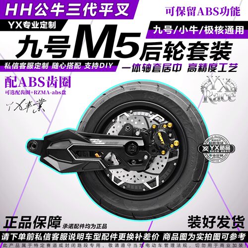 九号M5-100豪豪HH公牛三代平叉改装无损直上平叉后轮电机套装