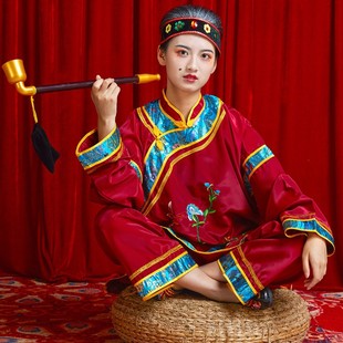 媒婆服装演出女老太婆演出服头饰帽子道具假发孟婆老太太奶奶衣