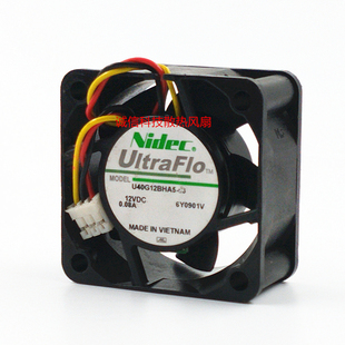 4020 12V 超安静四线PWM风扇 NIDEC4CM 0.08A U40G12BHA5