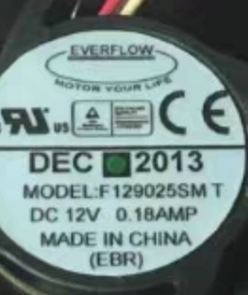 全新 EVERFLOW f129025sm 9225 12v 0.18A 9CM/厘米 机箱散热风扇