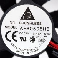 台达风扇 AFB0505HB 5V 0.45A 双滚珠风扇5015  50*50*15MM
