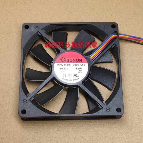 全新SUNON 9015 9CM散热风扇 4线PWM 双滚珠 PF92151B1-000C-S99