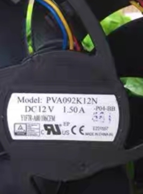 6YVJR-AOO 106CFM服务器散热风扇 富士康 PVA092K12N DC12V 1.50A