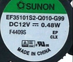 SUNON EF35101S2-Q010-G99 12V0.48W 3510 3.5CM 静音风扇