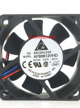 原装台达 AFB0612VHD/EHD 12V 0.27A 0.47A 6020 6CM 散热风扇
