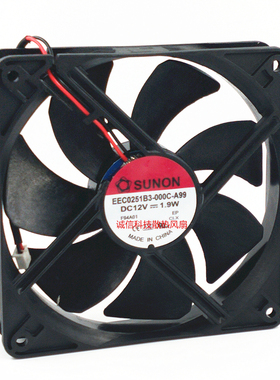 SUNON EEC0251B3-000C-A99/F99 12V 1.9W 12025 静音风扇建准12CM