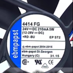 全新德国ebmpapst TYP 4414FG 24VDC 5W 12CM 高端设备轴流风扇