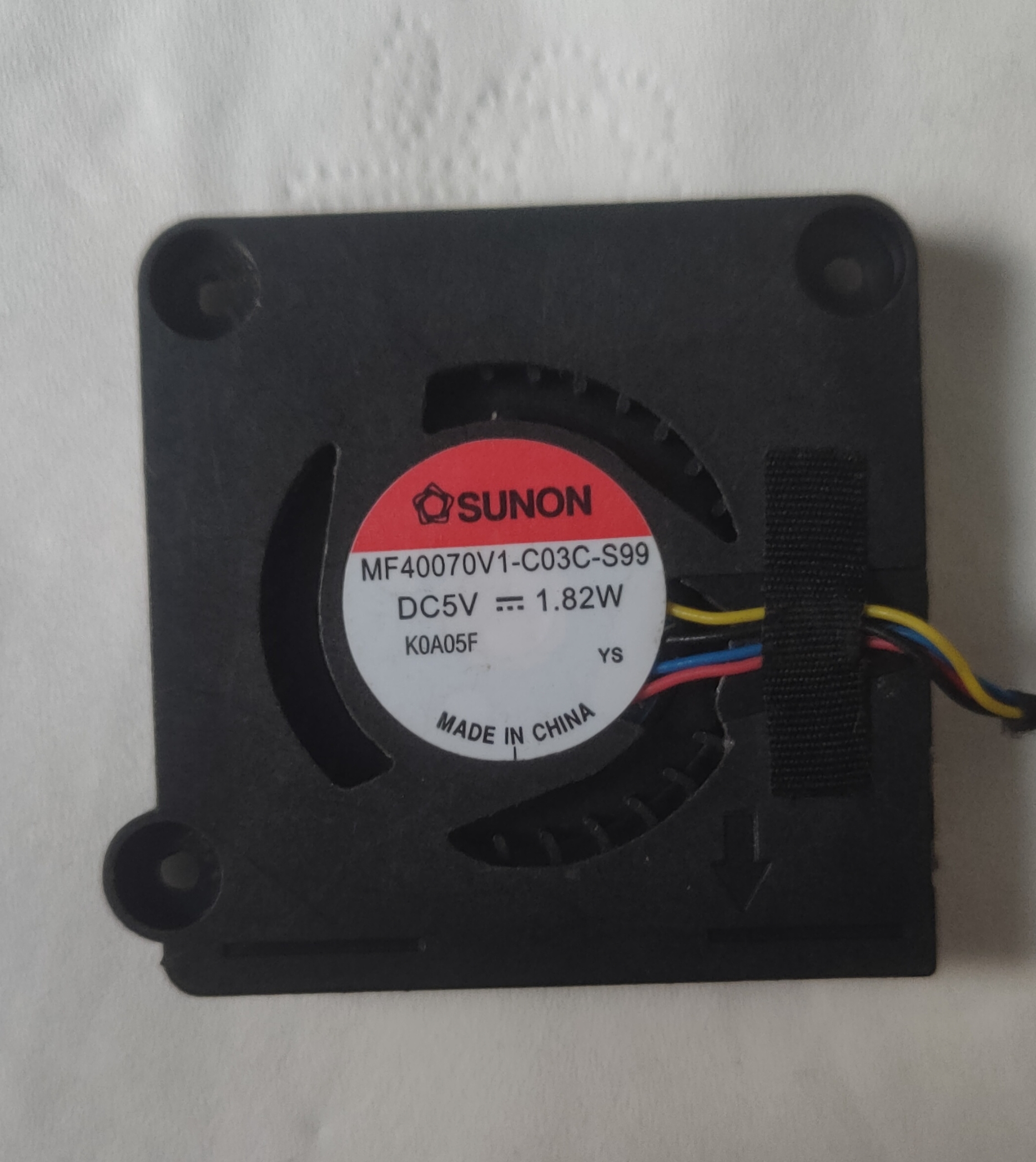 建准SUNON MF40070V1-C03C-S99 5V 1.82W 4厘米 4007笔记本风扇