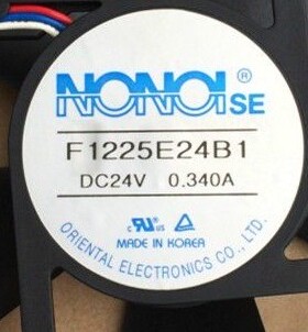 原装 NONOI 12CM 12025 F1225E24B1 24V 0.340A 3线散热风扇