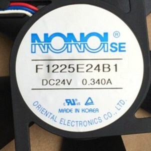 原装 NONOI 12CM 12025 F1225E24B1 24V 0.340A 3线散热风扇