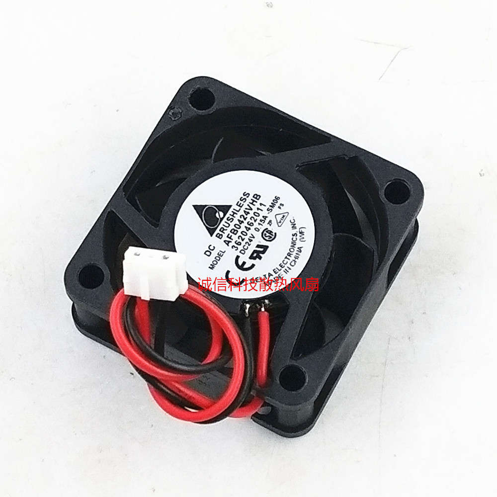 AFB0424VHB 原装台达 4015 24V 0.15A 4CM 大风量 变频器散热风扇