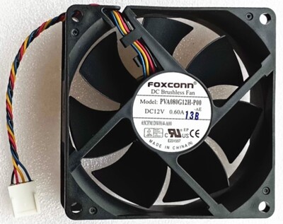 原装正品foxconn 8cm8025 12V0.65A 4针PWM大风量风扇 PVA080G12H
