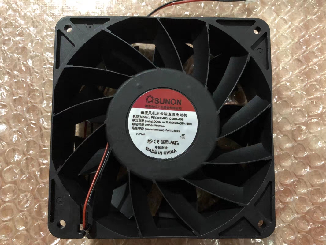 PEC0384BX-Q00C-A99 原装SUNON建准 12038 48V 26.40/24.20w 12CM