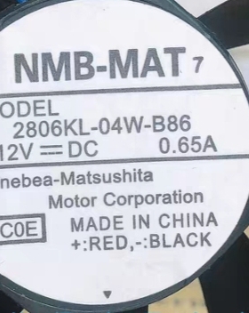 NMB-MAT 2806KL-04W-B86 12V 0.65A 7015 7CM电脑CPU电源散热风扇