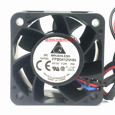 FFB0412VHN 全新台达 4028交换机静音散热风扇12V 3线测速0.24A