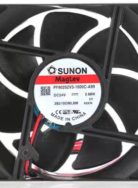 建准SUNONPF80252V3-1000C-A99 8025 24V 2.88W 8CM厘米散热风扇