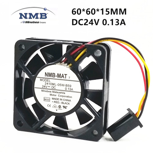 原装NMB 2406KL-05W-B59 6015 24V 0.13A 6CM 数控机床发那科风扇