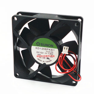 KD1208PKB1 12V 1.6W 20MM变频器散热风扇8CM SUNON 8020