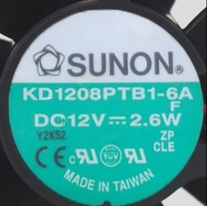 原装 建准SUNON KD1208PTB1-6A 8025 8CM机箱风扇12V 2.6W 双滚珠