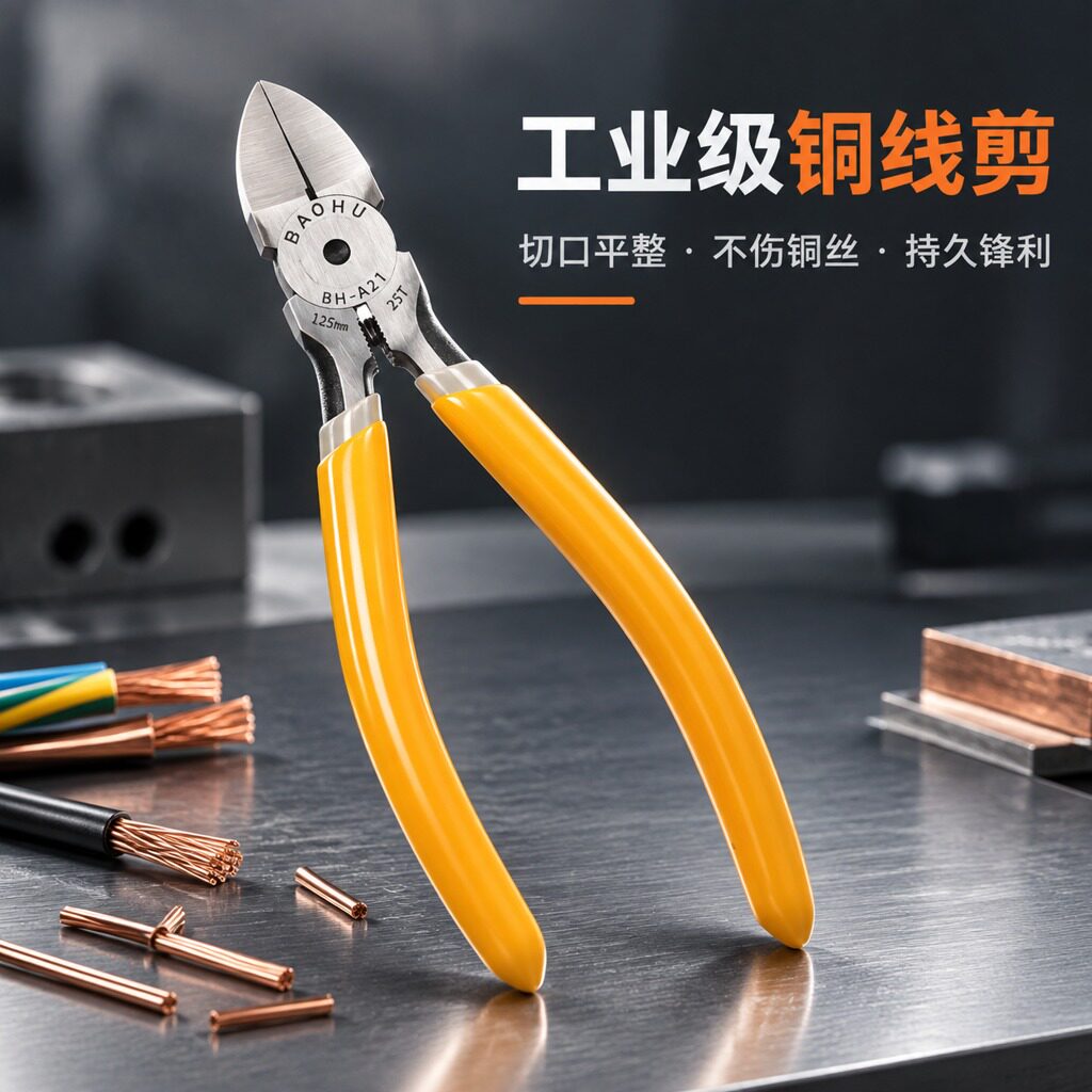 电子铜芯排线剪精密仪器剪钳电子剪钳机械排线剪芯片维修剪创客剪