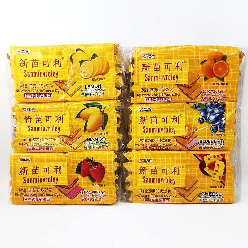 菲律宾原装进口新苗可利夹心饼干夹心饼干