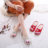 Old Beijing Cloth shoes non-slip Flat shoes new pattern Baotou Ethnic style Embroidery The increase in Ethnic style sandals