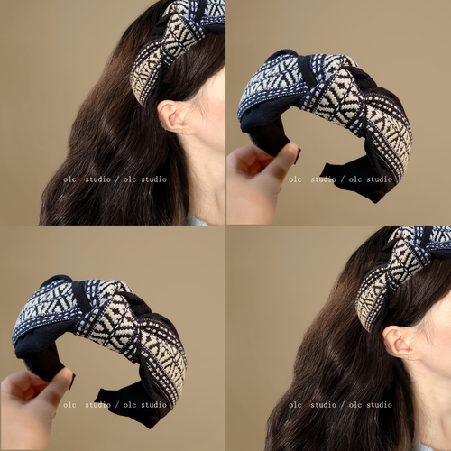 发箍小香风发箍女宽边复古