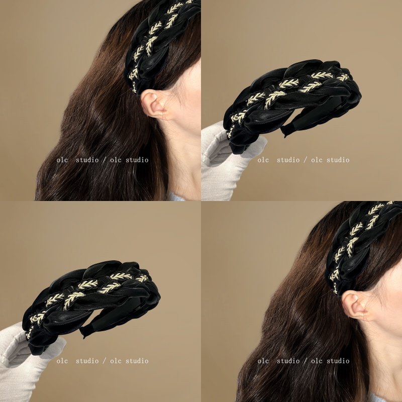 千金归来~珍珠黑色丝绒头箍