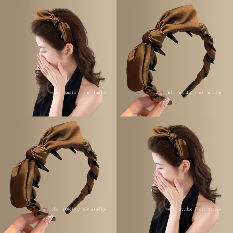 栗子奶油~蝴蝶结发箍女高颅顶