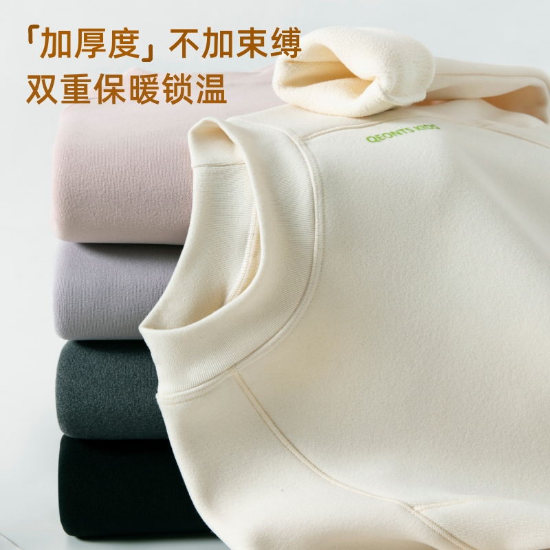 女童打底衫新款a类冬季发热半高领加绒加厚内搭外穿儿童保暖内衣